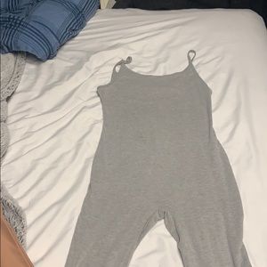 GRAY FASHION NOVA JUMPSUIT